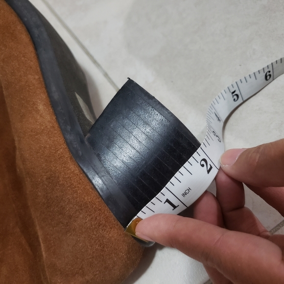 Nine West James brown chunky heel booties - Picture 7 of 7